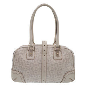 Gucci White Boston Bag leather Horsebit